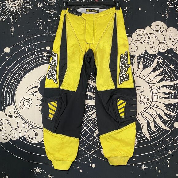Fox Other - Fox Racing Yellow Motocross Pants Mens Size 28 MX Dirt Bike Off Road Riding Gear